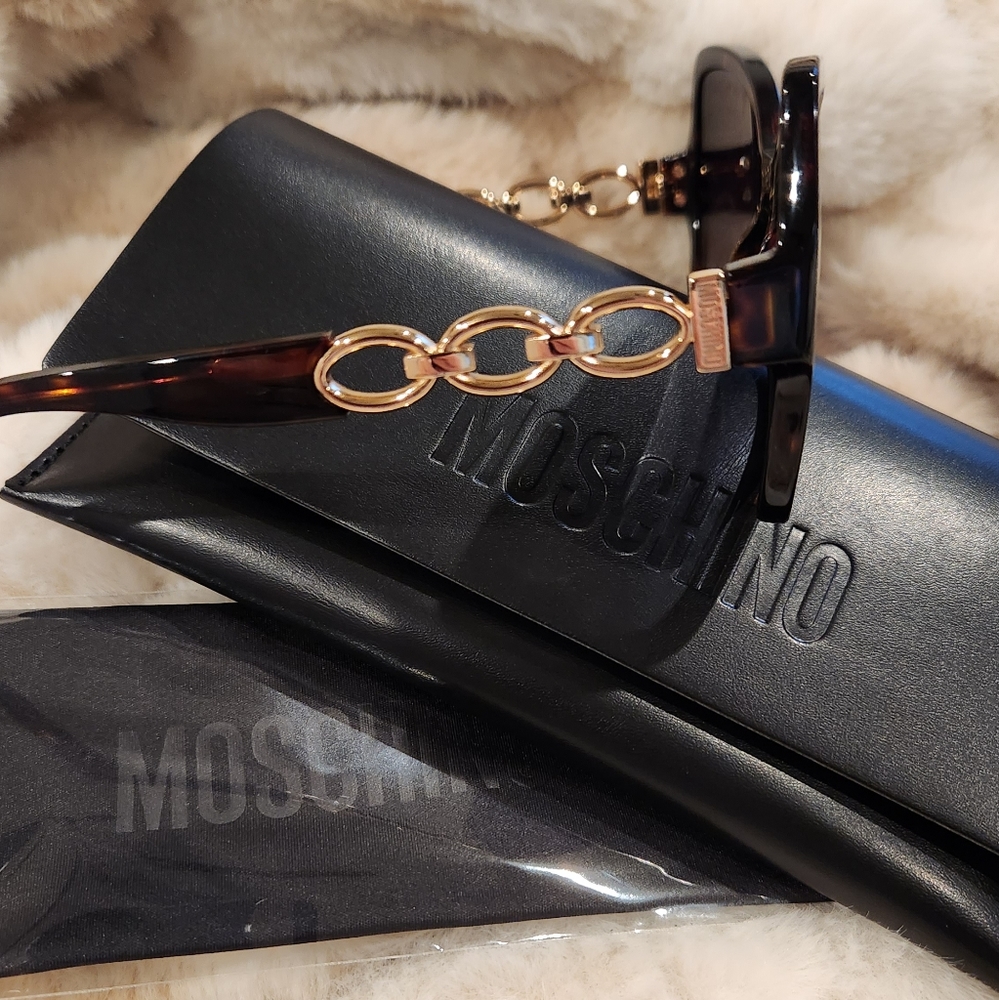 MOSCHINO- MOS099/S SUNGLASSES HVN/DARK GREY SF WOMEN'S - Picture 11 of 11